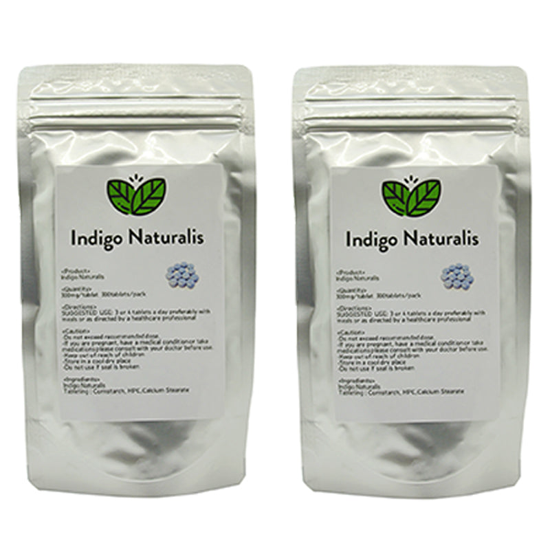 Indigo naturalis online store - 2 packs of Indigo Naturalis 300mg/tab, 300tabs/packE